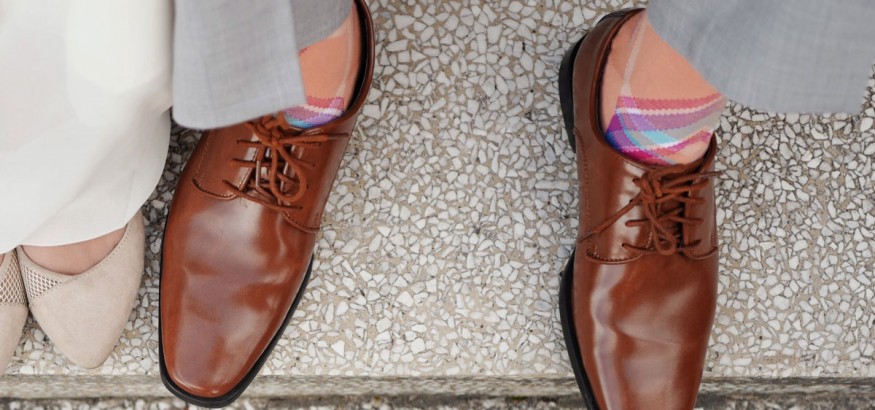 Men's dress socks come in every color and pattern imaginable.