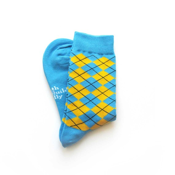 Custom dress socks in crew length