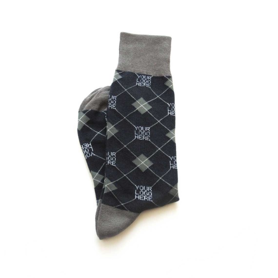 Custom dress socks in mid-calf length