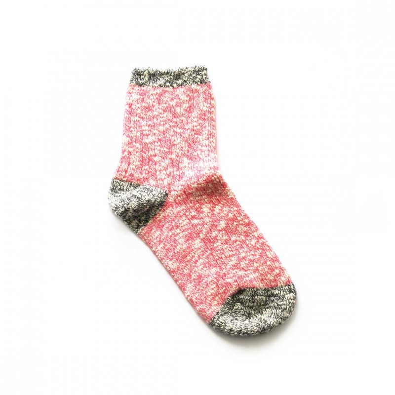 Custom heathered socks in quarter length