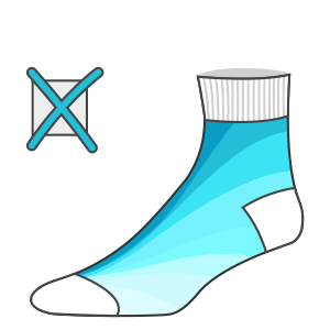 No gradients allowed in custom knitted socks